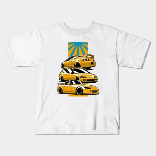 Yellow S2000 Integra Civic Type R Kids T-Shirt